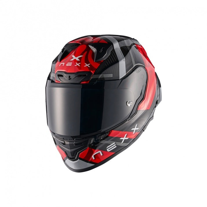 Casca moto NEXX X.R3R Swirl Carbon Red (pinlock inclus)