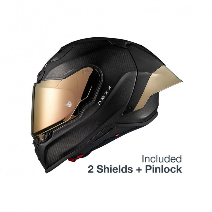 Casca moto NEXX X.R3R Zero Pro 2 Carbon Gold (pinlock inclus)