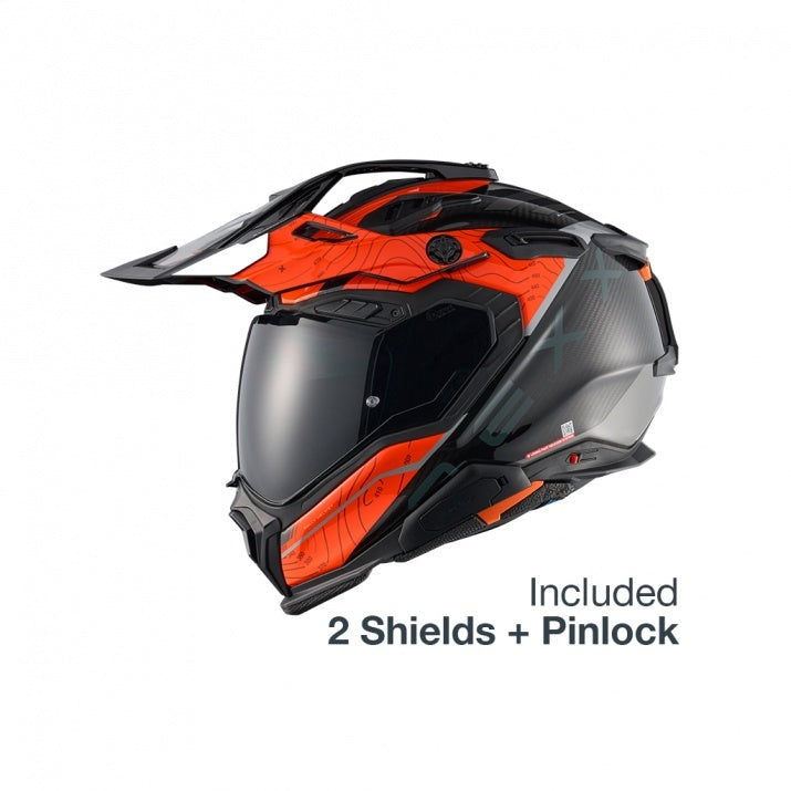 Casca moto NEXX X.WED3 Furka Orange Carbon (pinlock inclus)