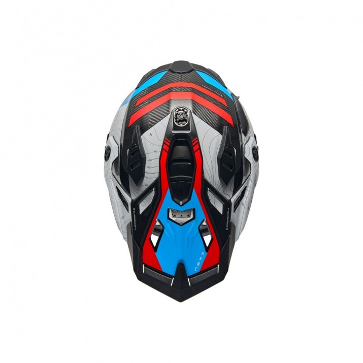 Casca moto NEXX X.WED3 Furka Red/Blue Carbon (pinlock inclus)
