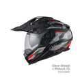 Casca moto NEXX X.WED3 Trailmania Grey Red (pinlock inclus)