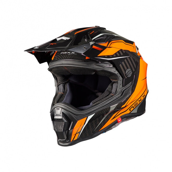 Casca moto NEXX X.WRL ATIKA Negru/Portocaliu
