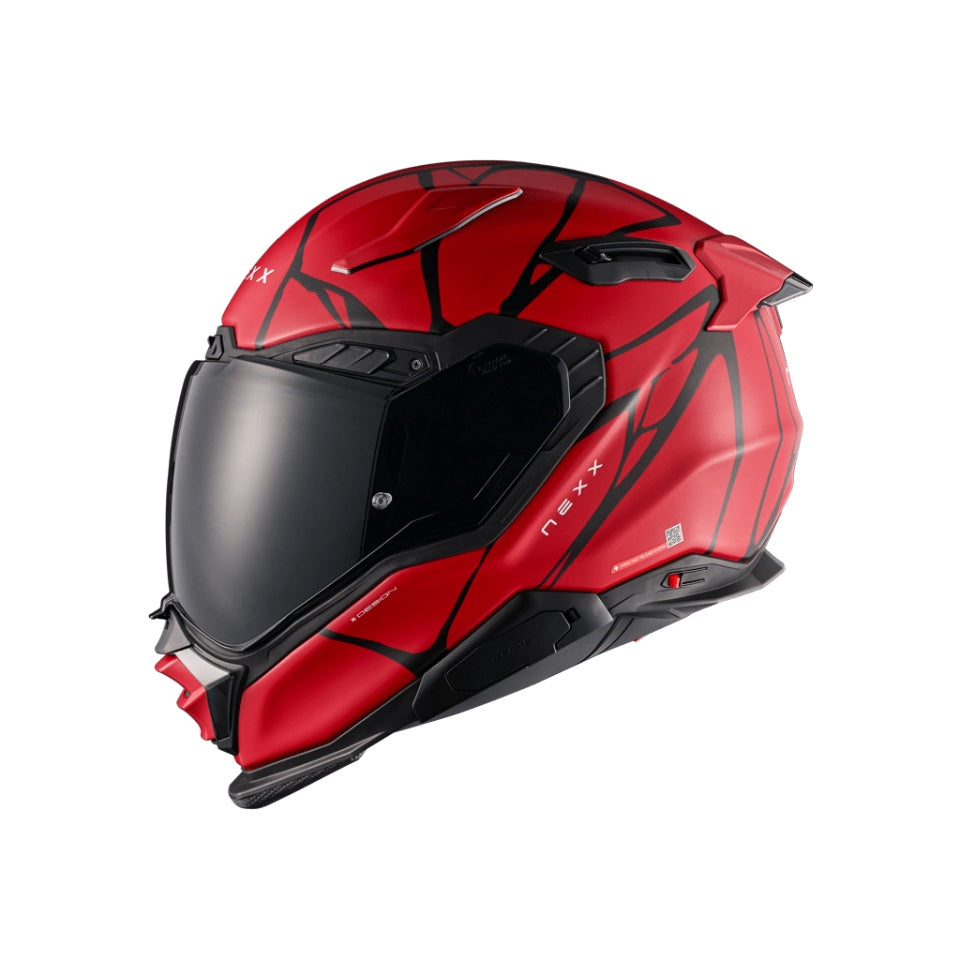 Casca moto NEXX X.WST3 B-Side Black/Red (pinlock inclus + viziera cadou)