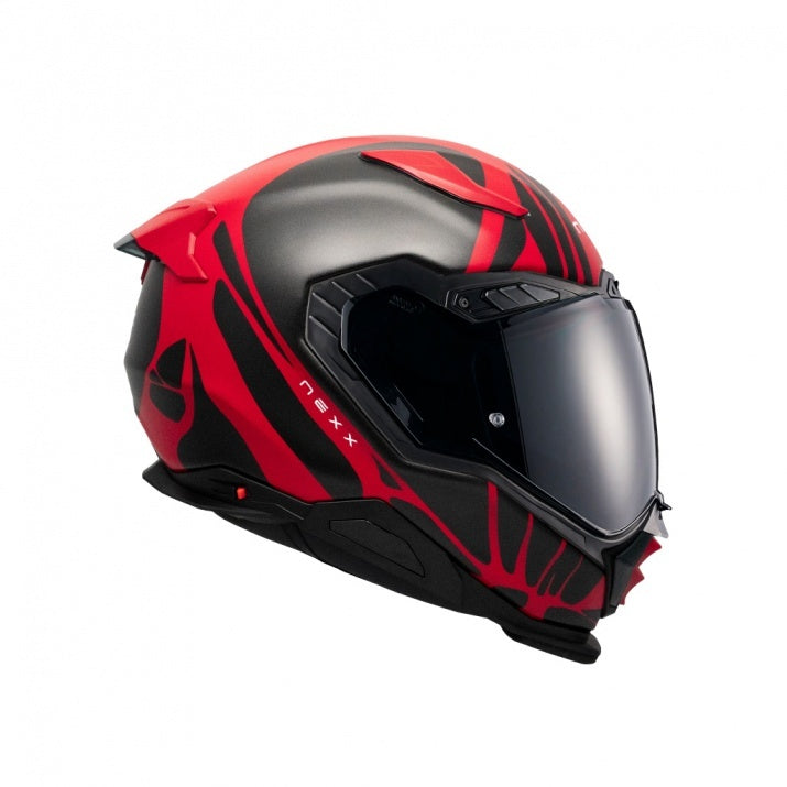 Casca moto NEXX X.WST3 B-Side Black/Red (pinlock inclus + viziera cadou)