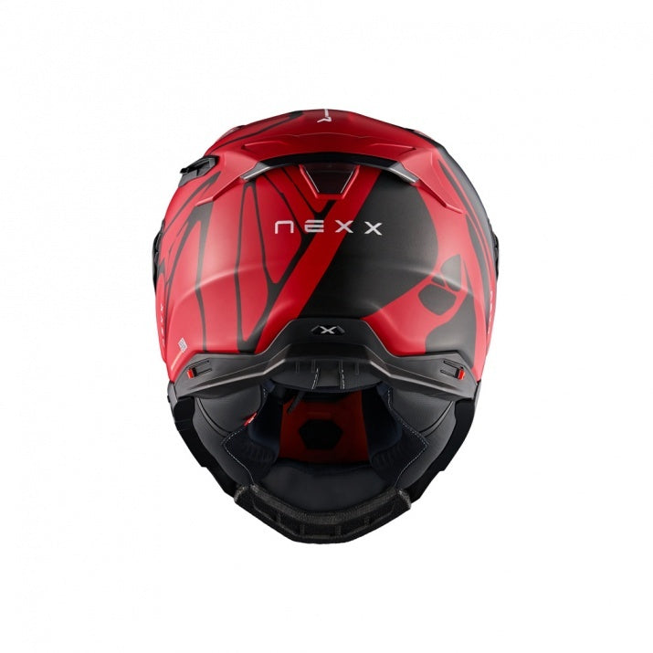 Casca moto NEXX X.WST3 B-Side Black/Red (pinlock inclus + viziera cadou)
