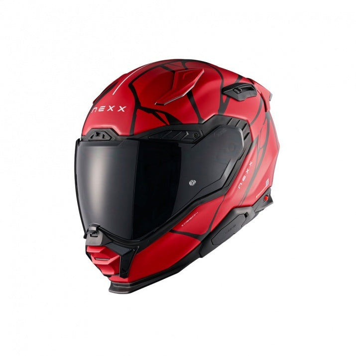 Casca moto NEXX X.WST3 B-Side Black/Red (pinlock inclus + viziera cadou)