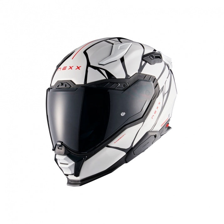 Casca moto NEXX X.WST3 B-Side White/Black (pinlock inclus + viziera cadou)