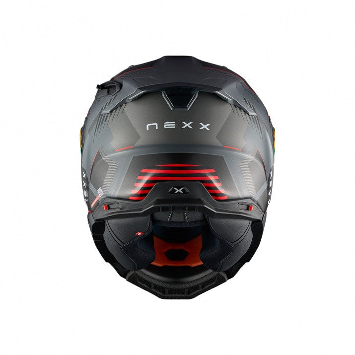 Casca moto NEXX X.WST3 Fluence Grey Red