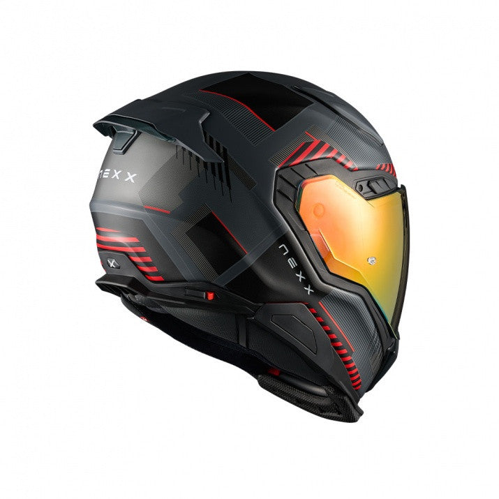 Casca moto NEXX X.WST3 Fluence Grey Red