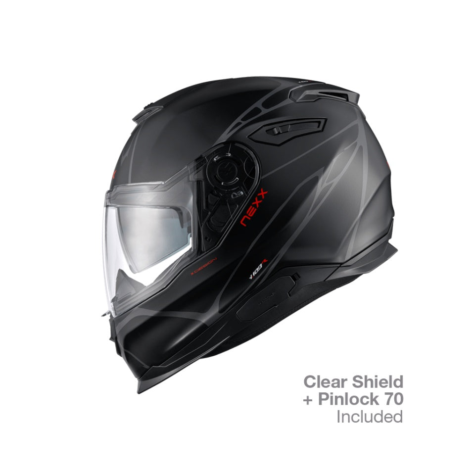 Casca moto NEXX Y.100 B-Side Black Grey (pinlock inclus)