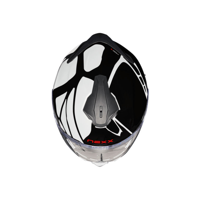 Casca moto NEXX Y.100 B-Side Black White (pinlock inclus)