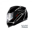 Casca moto NEXX Y.100 B-Side Black White (pinlock inclus)
