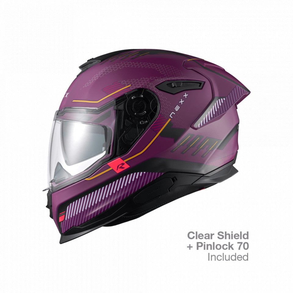 Casca moto NEXX Y.100R Baron Aubergine (pinlock inclus)