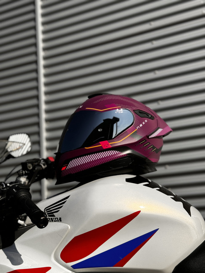 Casca moto NEXX Y.100R Baron Aubergine (pinlock inclus)