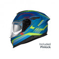 Casca moto NEXX Y.100R Baron Sky Blue Neon