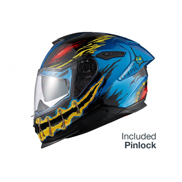 Casca moto NEXX Y.100R Night Rider Sky Blue (pinlock inclus)