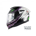 Casca moto NEXX Y.100R Night Rider White (pinlock inclus)