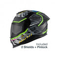 Casca moto NEXX Y.100R UrbanGram Black (pinlock inclus) + viziera cadou