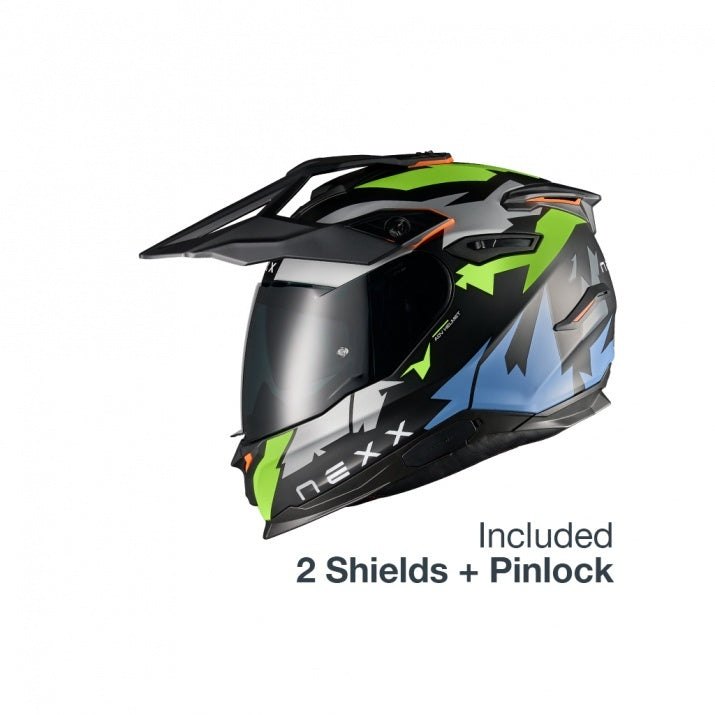 Casca moto NEXX Y.TRAVL Neon Black (pinlock inclus + viziera cadou)