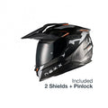 Casca moto NEXX Y.TRAVL Primal Black/Grey (pinlock inclus + viziera cadou)