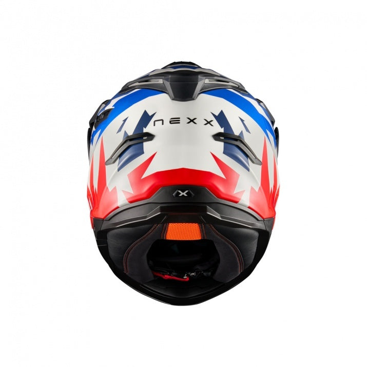 Casca moto NEXX Y.TRAVL Primal Blue Red (pinlock inclus + viziera cadou)