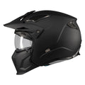 Casca MT Streetfighter SV S Pure A1 negru mat (ochelari soare integrati) - masca (protectie) barbie si cozoroc detasabile - omologare noua ECE 22.06