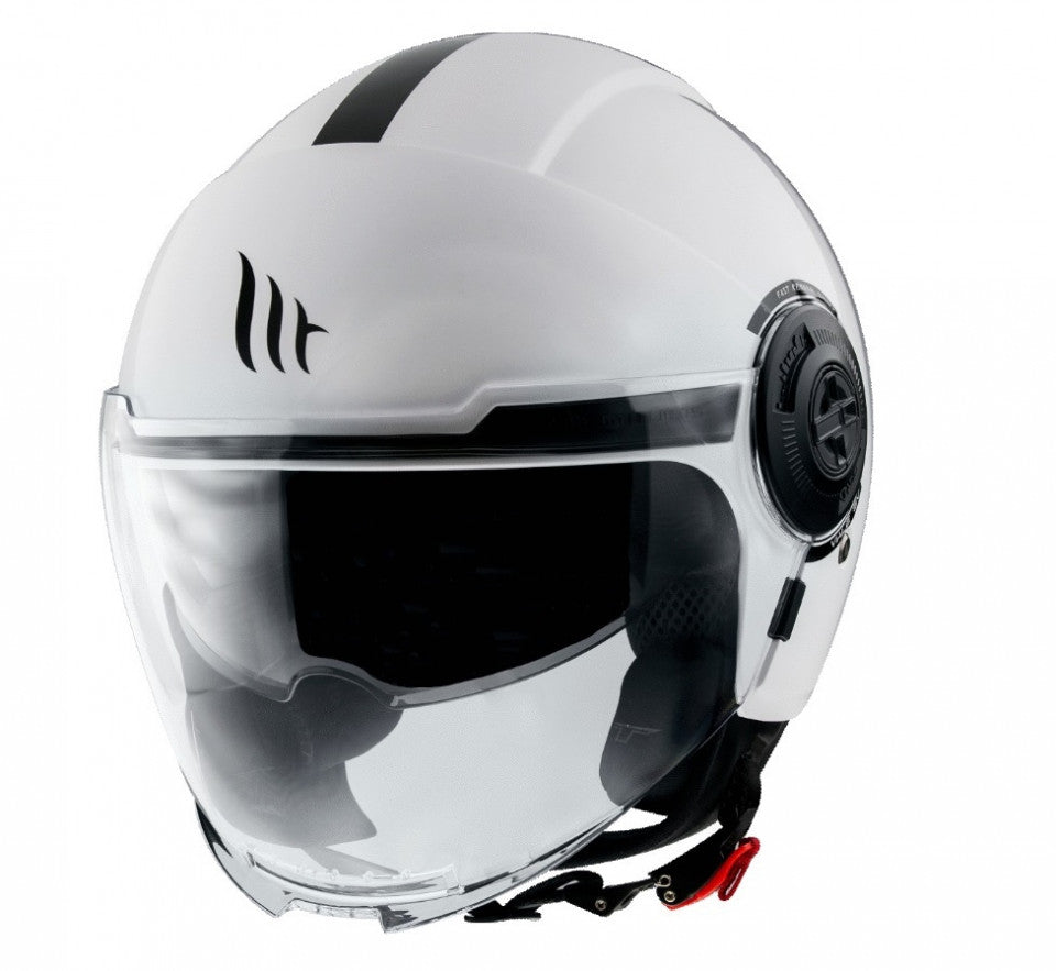 Casca MT Viale SV S A0 alb lucios (ochelari soare integrati) - omologare noua ECE 22.06
