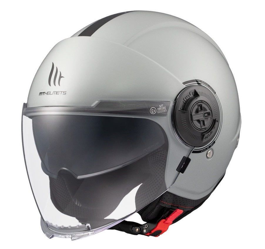 Casca MT Viale SV S A12 gri lucios (ochelari soare integrati) (open face) - omologare noua ECE 22.06