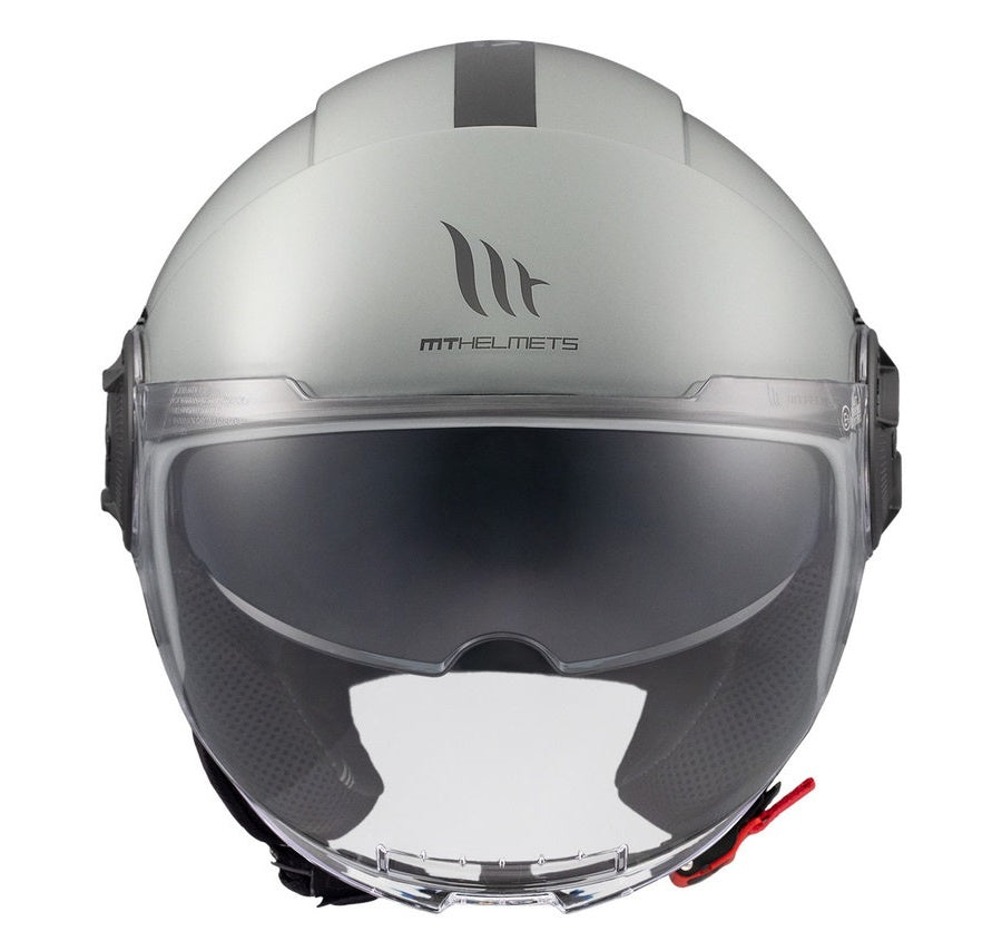 Casca MT Viale SV S A12 gri lucios (ochelari soare integrati) (open face) - omologare noua ECE 22.06