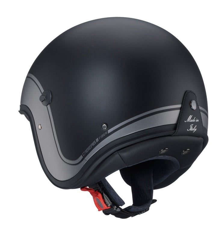 Casca open face (jet) Caberg model Freeride X Imola D5 negru/gun metal (titanium) mat (fibra de sticla)
