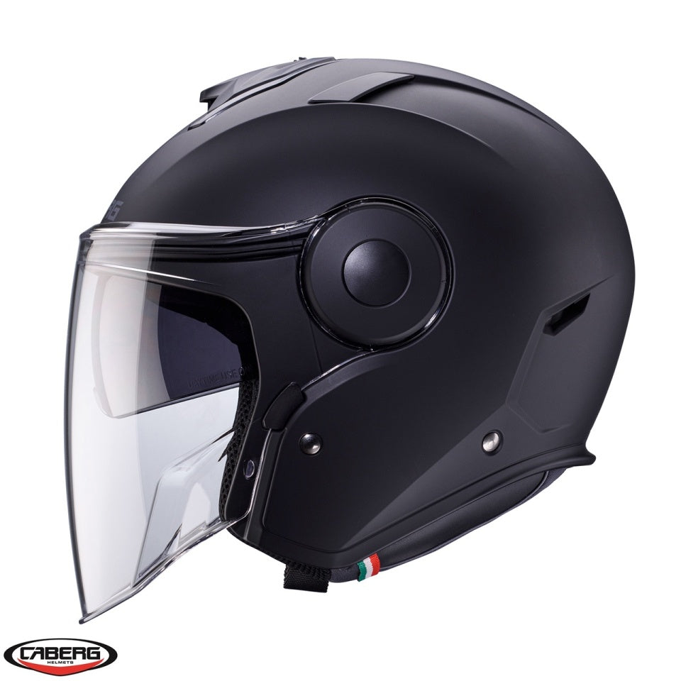 Casca open face (jet) Caberg model Soho SV 17 negru mat