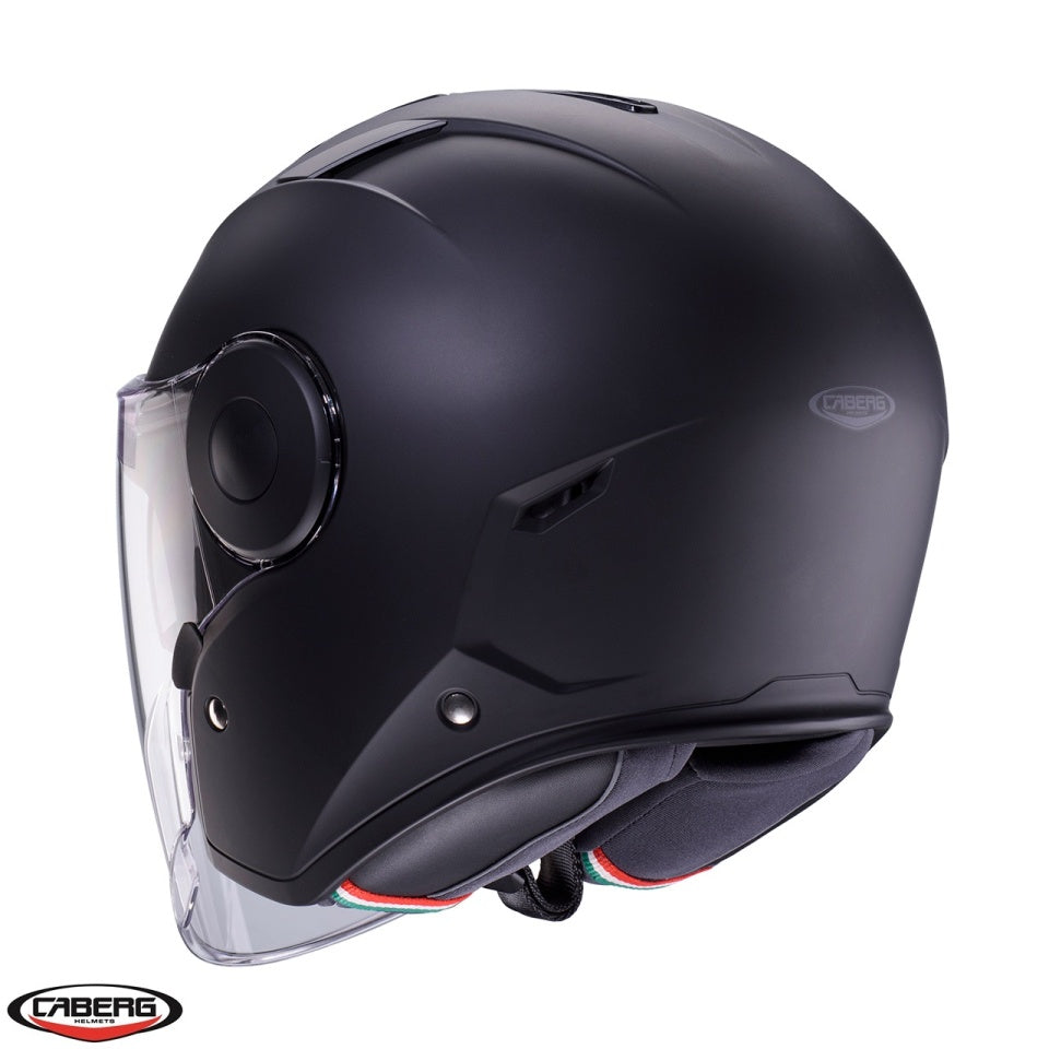 Casca open face (jet) Caberg model Soho SV 17 negru mat