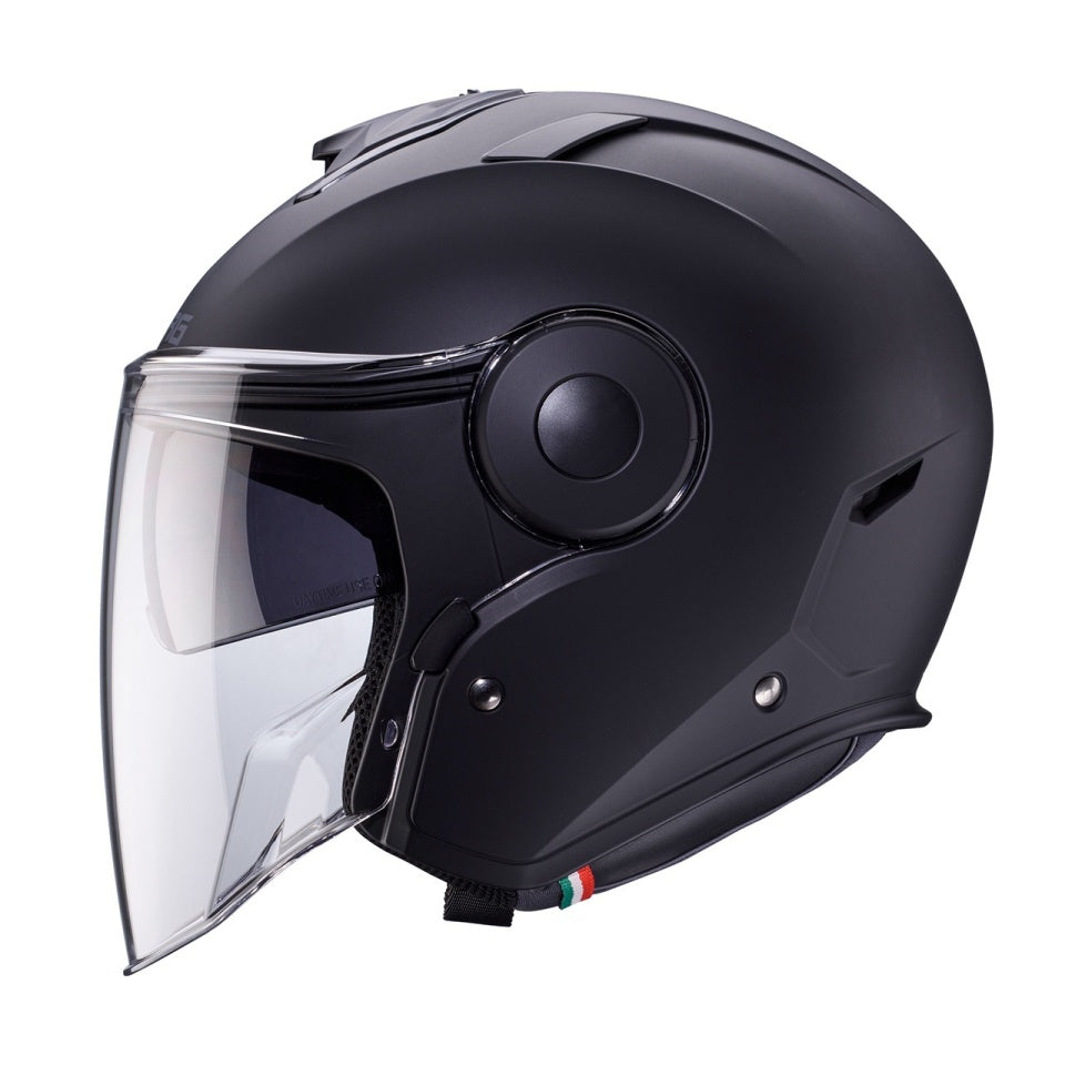 Casca open face (jet) Caberg model Soho SV 17 negru mat