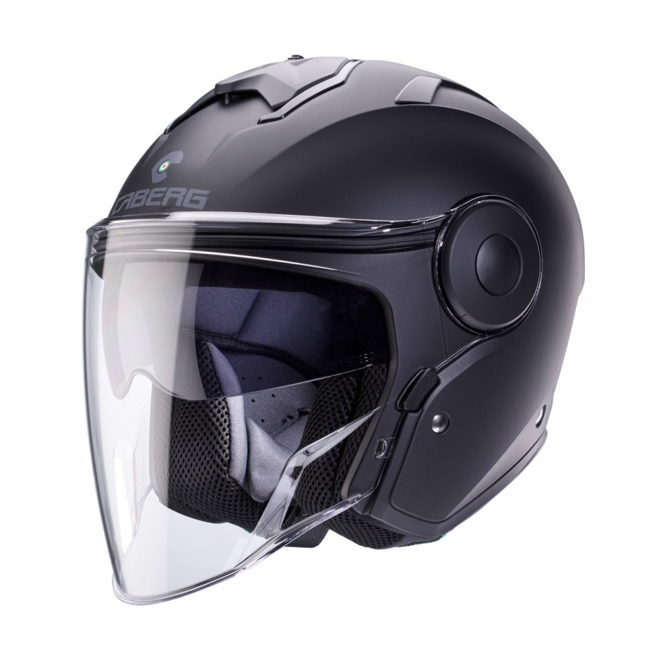 Casca open face (jet) Caberg model Soho SV 17 negru mat