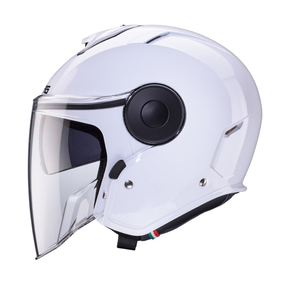 Casca open face (jet) Caberg model Soho SV A1 alb lucios