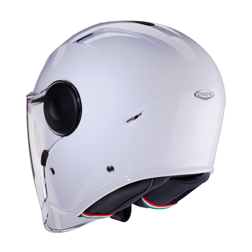 Casca open face (jet) Caberg model Soho SV A1 alb lucios