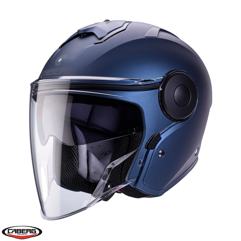 Casca open face (jet) Caberg model Soho SV G8 blue jeans (albastru) mat