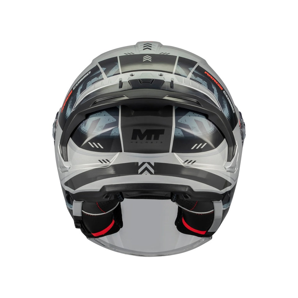 Casca open face motociclete MT Cosmo SV Arrow C2 gri lucios (ochelari soare integrati) - tip viziera: MT-V-37