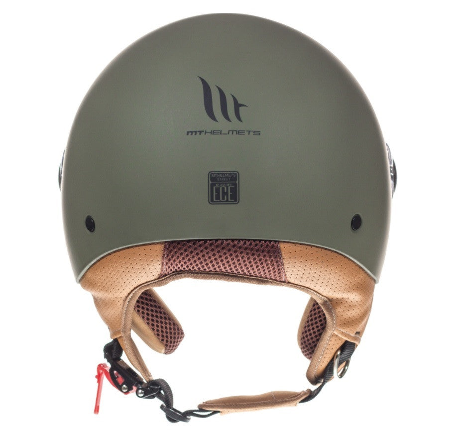 Casca open face motociclete MT Street S A6 verde mat - omologare noua ECE 22.06