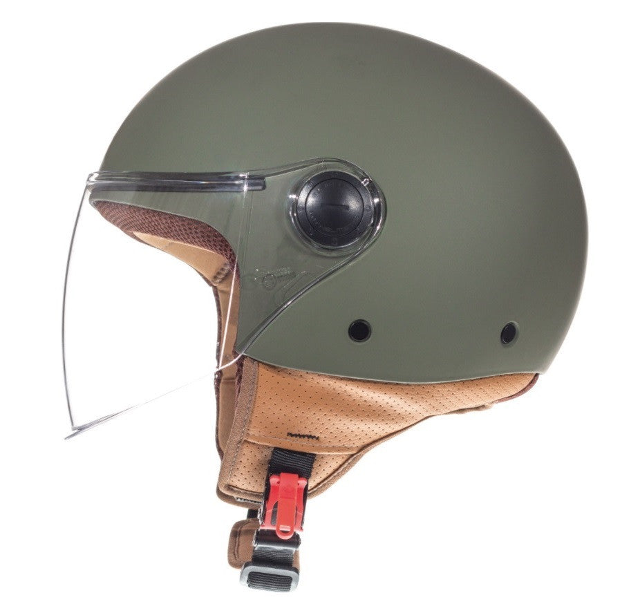 Casca open face motociclete MT Street S A6 verde mat - omologare noua ECE 22.06