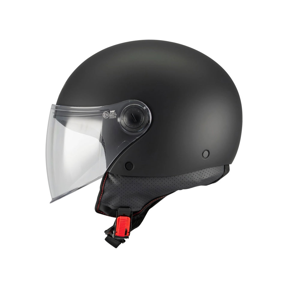 Casca open face motociclete MT Street S Pure A1 negru mat - omologare noua ECE 22.06