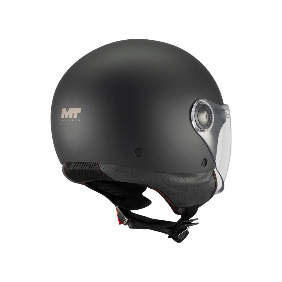 Casca open face motociclete MT Street S Pure A1 negru mat - omologare noua ECE 22.06