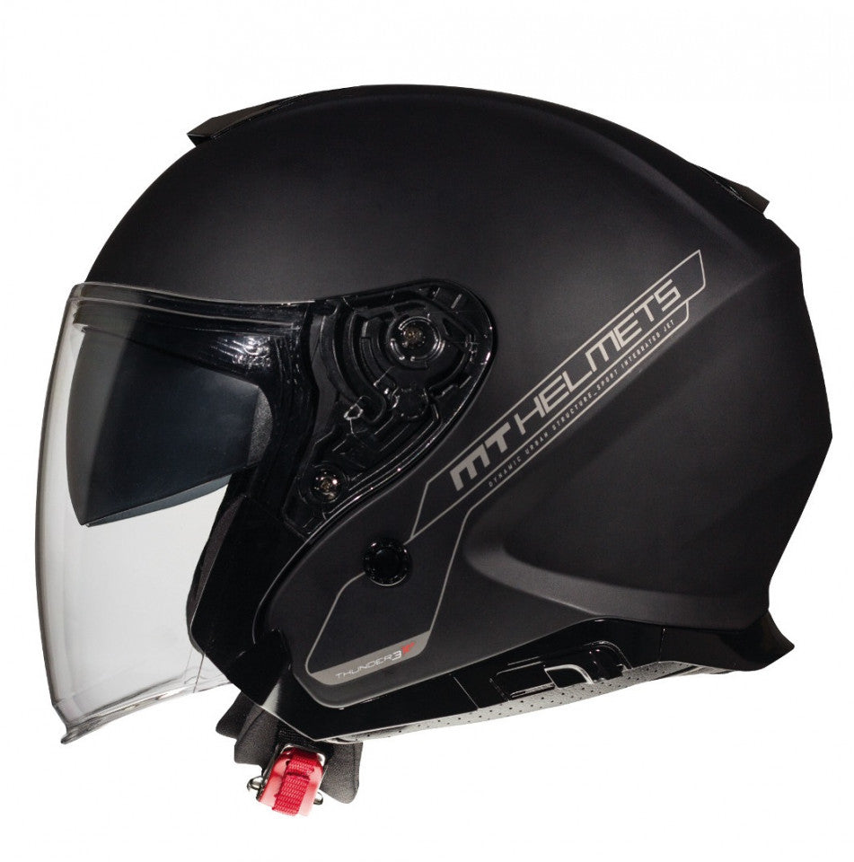 Casca open face MT Thunder III SV Jet A1 negru mat (ochelari soare integrati) – tip MT-V-19
