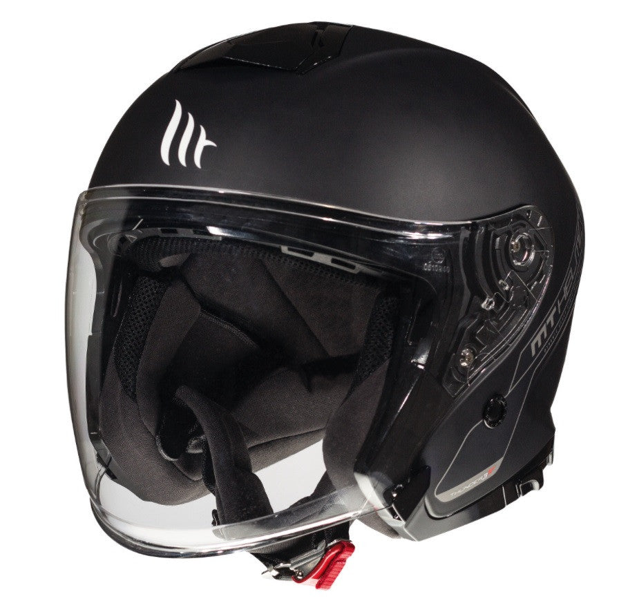 Casca open face MT Thunder III SV Jet A1 negru mat (ochelari soare integrati) – tip MT-V-19
