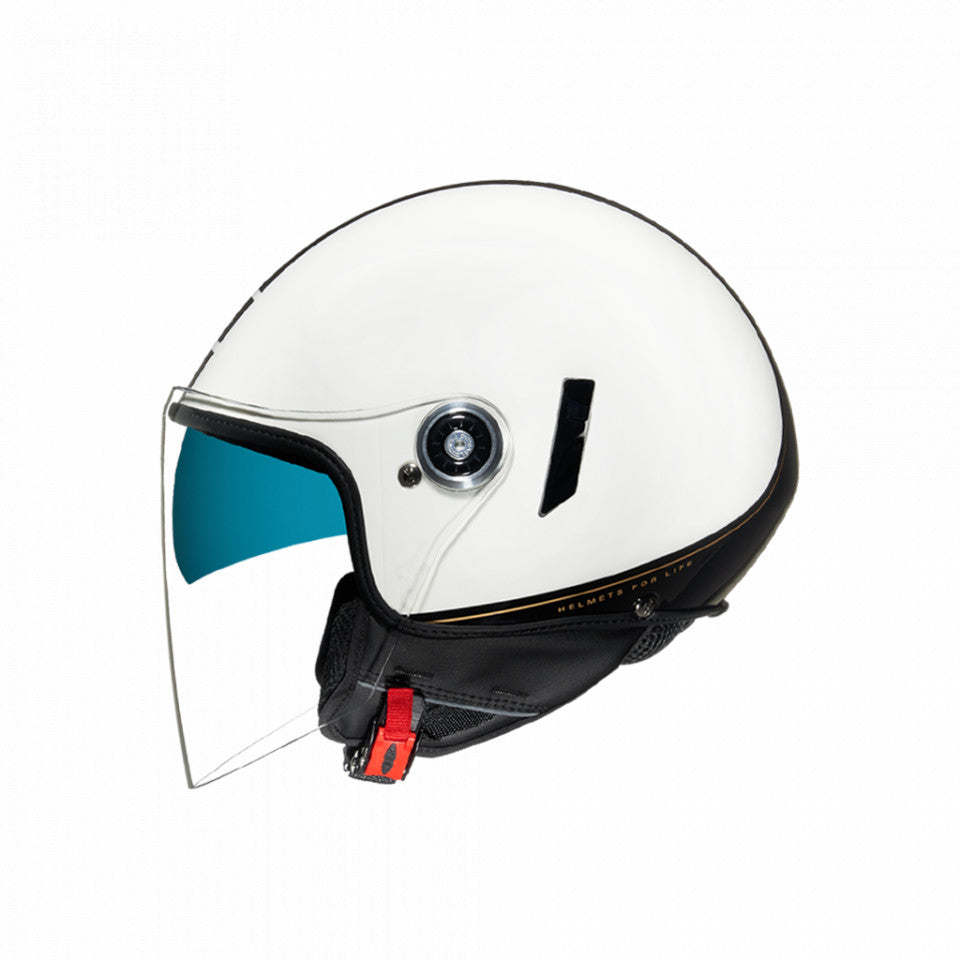 Casca open face Nexx SX.60 Sienna alb/negru