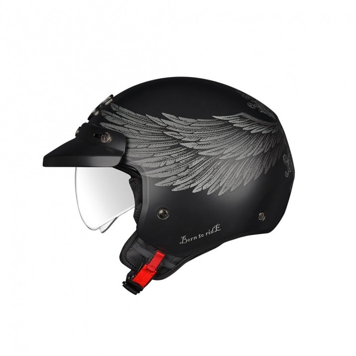 Casca open-face NEXX Y.10 Eagle Rider Black Grey