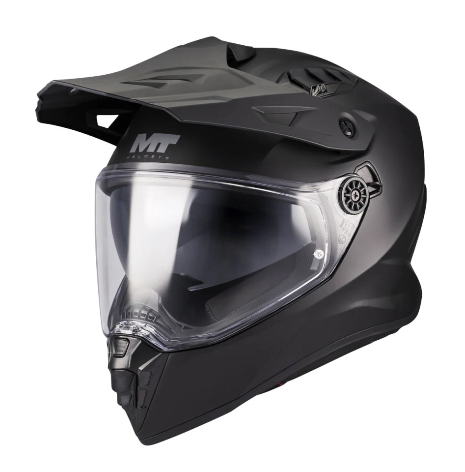 Casca touring/adventure MT model Track SV Pure A1 negru mat – tip viziera: HS 12