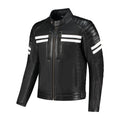 Geaca moto piele Rusty Stitches Jack Steve Black