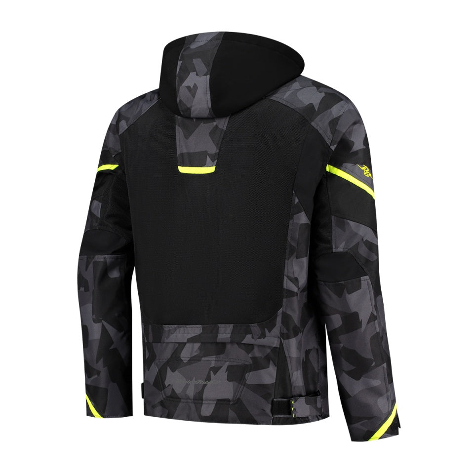 Geaca moto Rusty Stitches Carlo Black Yellow