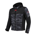 Geaca moto Rusty Stitches Liam Black/Grey/Red - membrana HUMAX®